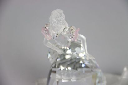 null SWAROVSKY. Crystal subject representing Cinderella and her shoe. In its original...