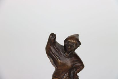 null Bronze subject, modern edition, representing the Veiled Dancer of Myrina (120...