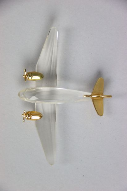 null SWAROVSKY. Crystal subject representing a plane. Collection CRYSTAL MEMORIES...