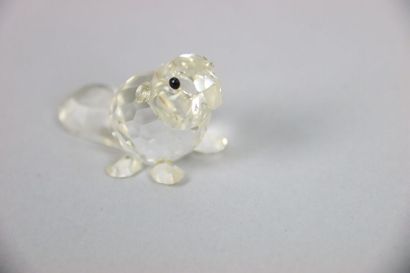 null SWAROVSKY. Crystal subject in the shape of beaver. Height: 3 cm