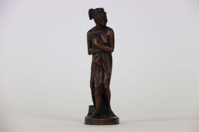 null Subject in bronze, modern edition representing Venus coming out of the bath...