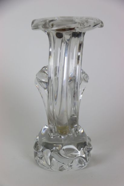 null Crystal. Bucket with bottle in crystal of Sevres H 13.6 cm. We join a double...