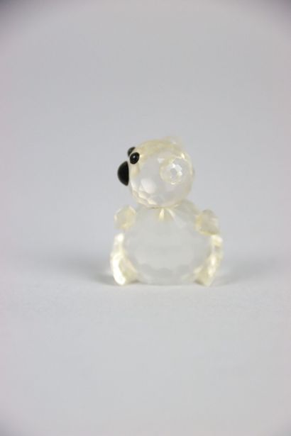 null SWAROVSKY. Subject in crystal in the shape of koala and a bird. Dimensions:...