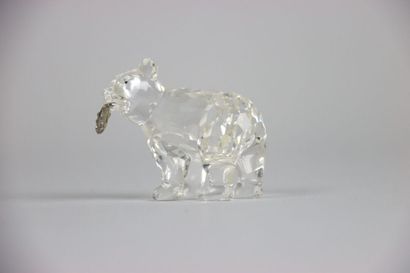 null SWAROVSKY. Crystal subject representing two bears. Size: 6 cm