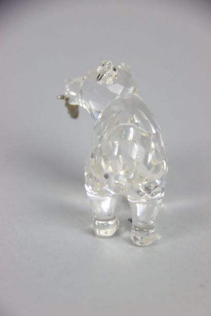 null SWAROVSKY. Crystal subject representing two bears. Size: 6 cm