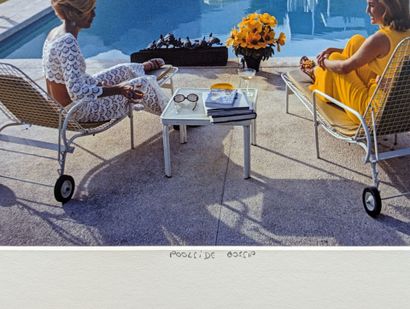 Slim AARONS (1916-2006) "Poolside Gossip
Edition of the year 2010 - sold out
Titled...