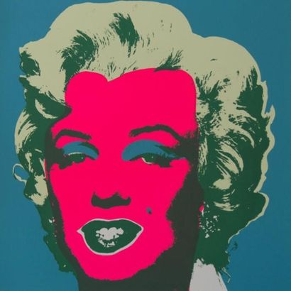 Andy WARHOL (d'après) (né en 1928 et mort en 1987) "Marilyn
Silkscreen in color on...