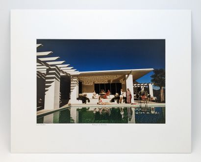 Slim AARONS (1916-2006) "Poolside in Arizona
Edition of the year 2010 - sold out
Titled...