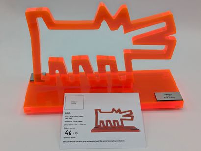 Keith HARING (d'après) (1958-1990) "Dog
Plexiglas
Studio edition: 50 copies, numbered
With...
