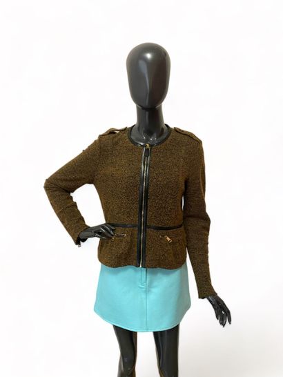 BURBERRY BRIT Jacket 
Brown tweed and black leather 
40 -size small so rather 38

Very...