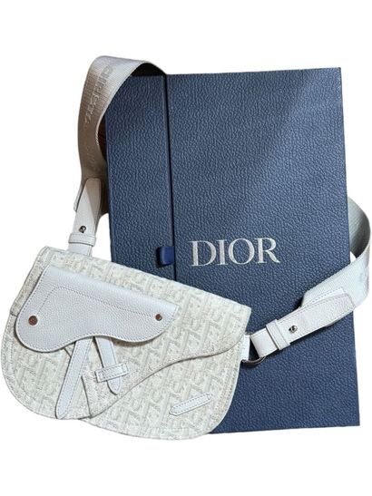 DIOR HOMME par Kim JONES (2018-) SADDLE clutch bag, 2021
Dior Jacquard oblique beige...