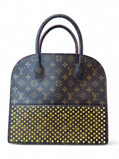 Louis VUITTON X LOUBOUTIN ICONCRUST Handbag, Limited Edition 
Monogram canvas, red...