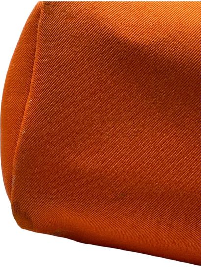 HERMES HERBAG bag, 2004
Brown Barenia calf
Orange chevron canvas and red chevron...