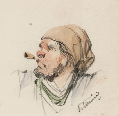 null Pierre LETUAIRE (1789-1884)

Ensemble de cinq dessins montés sur feuille

Études...