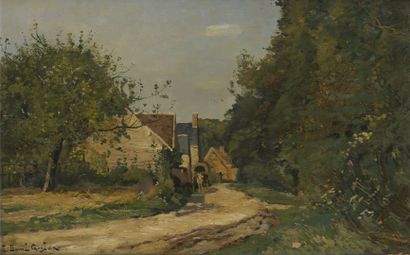 null Léon DUVAL-GOZLAN (1853-1941)

Calèche sur le chemin

Huile sur toile

Signée...
