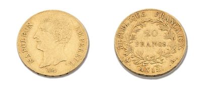 null Ist EMPIRE (1804-1814)
20 Francs gold, AN 12, Paris
G.1021
TTB
 
