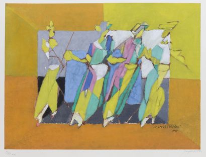 null Set of three prints in color by the publisher Guy Spitzer
- After Jacques Villon...