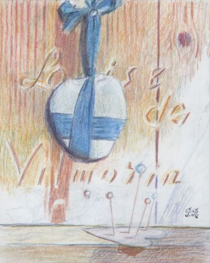 null Pierre ROY (1880-1950)
Louise de Vilmorin
Pastel
Cachet du monogramme en bas...