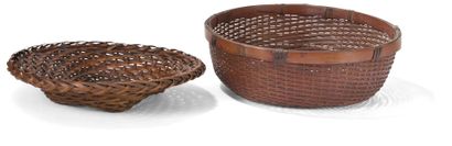null Set of two hanakago, Meiji period, Taisho
Two ikebana (flower arrangement) baskets...