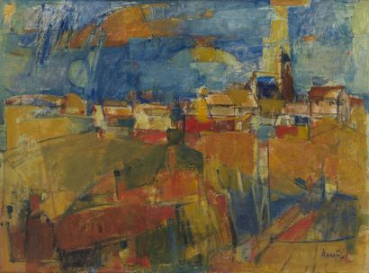 null Roger BAROTH (1926-2016)
Cabanas
Oil on canvas
Signed lower right
73 x 100 ...