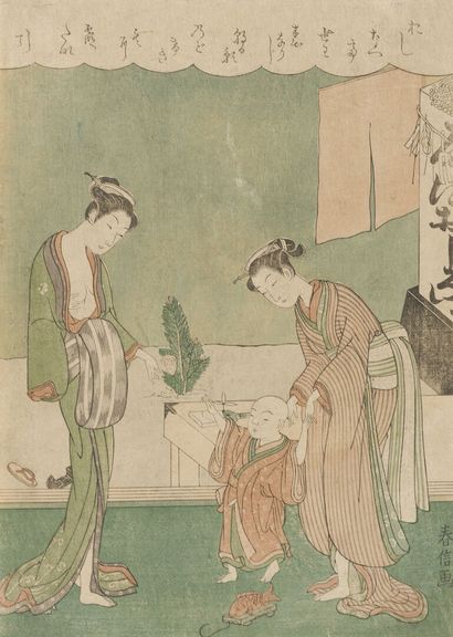 null Attributed to Shiba Kōkan (1747-1818), also called Suzuki Harushige 
Two young...