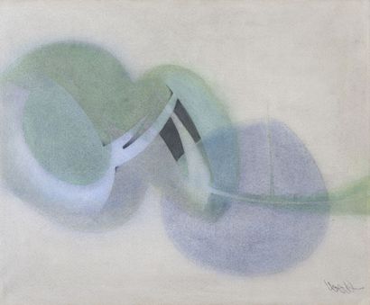 null Joaquin FERRER (1929-2022)
Composition, 1962
Pastel
Signed lower left, countersigned,...