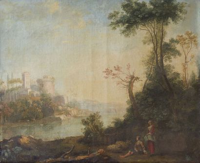 null Jacques Nicolas JULLIARD (1715-1790) (Attributed to)
Pastoral 
Pair of paintings...