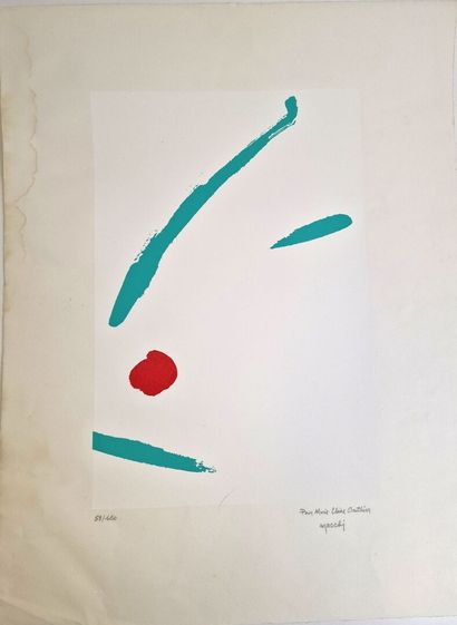 null Jorge MACCHI (1963) 
Composition
Lithographie en couleur
Signée et dédicacée...