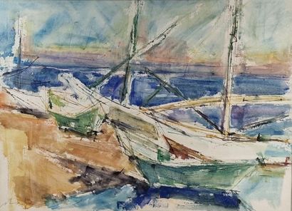 Roger BAROTH (1926-2016)
Voiliers
Aquarelle...