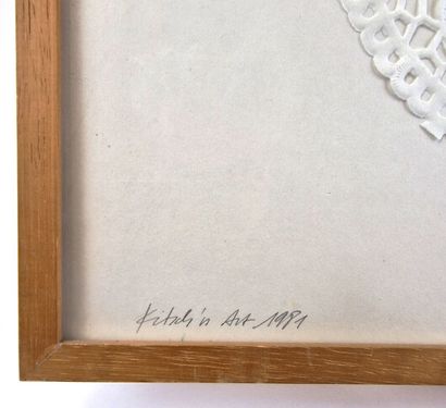 null Jean REMLINGER (1935) 
Kitsch in Art, 1981
Aquarelle sur napperon papier
Signée,...