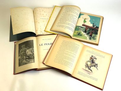 null Set of four books, including: 

- The Thousand and One Nights, Edition Henri...