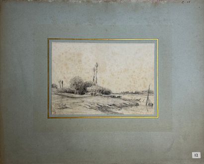 null Auguste ANASTASI (1820-1889)

Two lead pencils on paper, monogrammed in red...