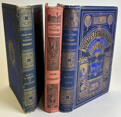 null Collection Les Voyages extraordinaires de Jules Vernes, Edition HETZEL, Imprimerie...