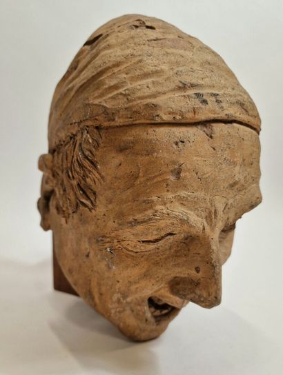 null French school circa 1900
Man with grimacing cap 
Terracotta 
H. 35 cm
(missing...