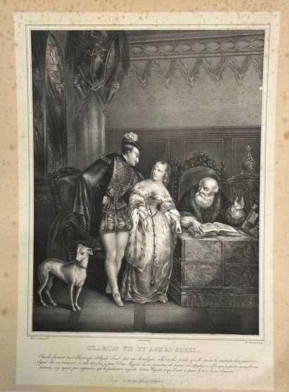 null A set of seventeen (17) prints: Historical figures ( England - France-miscellaneous...