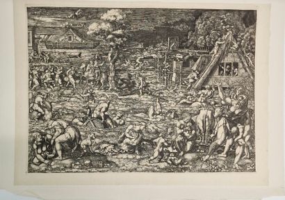 null Set of fifteen (15) prints depicting famous people and biblical scenes, including:
-...