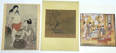 null A set of seventy-two prints from the Far East (China and Japan), including :
-...