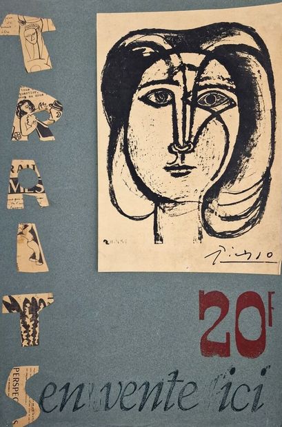 p Pablo PICASSO (1891-1973) (d'après)
Traits
Affiche sur papier velin tirée à 60... Gazette Drouot