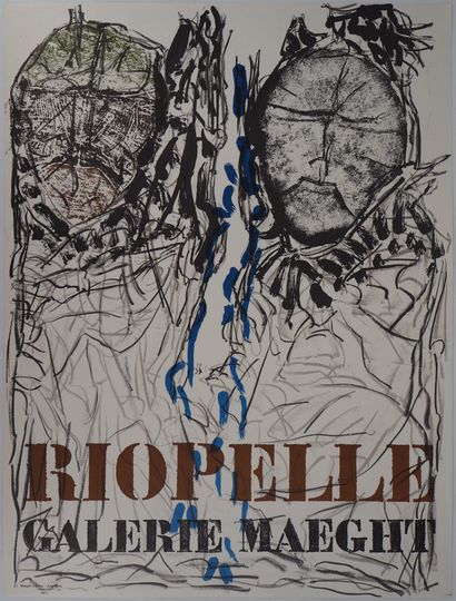 Jean-Paul RIOPELLE 
Jean-Paul RIOPELLE (1923 - 2005)
Deux masques abstraits, 1974

Affiche... Gazette Drouot