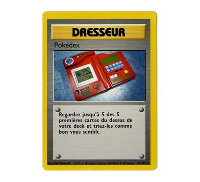 CARTE DRESSEUR Carte . FR. Set de Base édition 2. Pokédex. Carte Pokemon Dresseur...