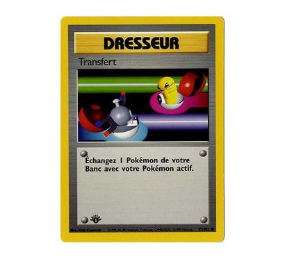 CARTE DRESSEUR Carte . FR. Set de Base édition 1. Transfert. Carte Pokemon Dresseur...