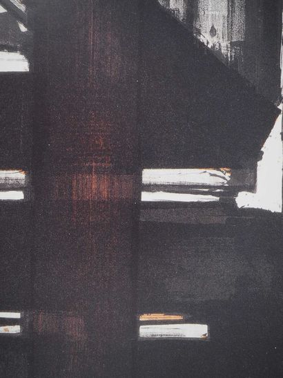 null PIERRE SOULAGES (1919 - 2022)
Lithography 2

Print on heavy paper after Lithographie...