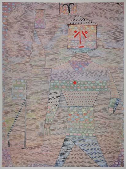 null PAUL KLEE (1879 - 1940)
Happy character

Color photolithograph after a painting
Signed...