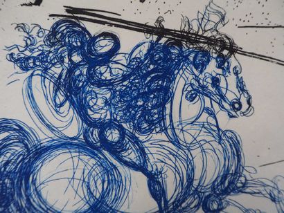 null SALVADOR DALI (1904 - 1989)
The Blue Riders, 1973

Original etching in colors
Signed...