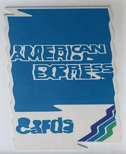 null RAYMOND HAINS (1926-2005). American Express, 1990. Sérigraphie en couleurs sur...