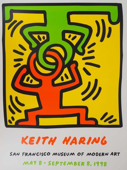null KEITH HARING (1958-1990)(after)
The attraction of opposites, 1998

Silkscreen
Signed...