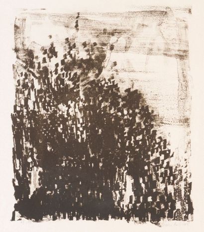 MARIA HELENA VIEIRA DA SILVA (1908-1992) Untitled Lithographie on paper Signed and... Gazette Drouot
