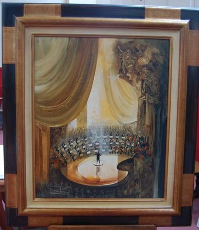 null SURAUD Roger : "L'orchestre" HST (73x60) SBG