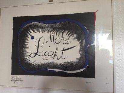 null Lithographie "More Light" signée Roland PENROSE
