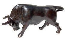 TARDY Michel « Le taureau camarguais » Bronze (haut : 14 cm)